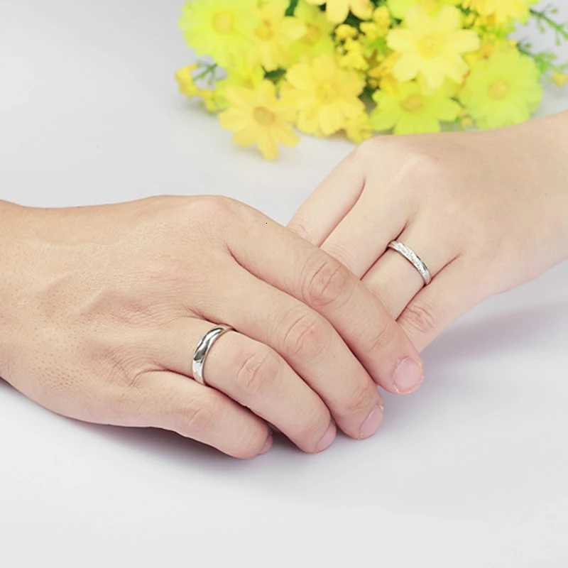 Fashion Genuine 100 925 Sterling Silver Ring for Women Men Engagement Zircon Couple Rings Wedding Band Jewelry Gift For LoversW251017