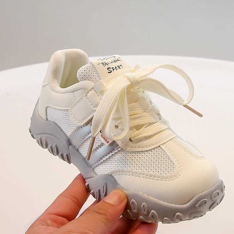 Childrens De Training Shoes 318 Years Old Beige Breathable Boys Girls Single Shoes Four Seasons Soft Nonslip Kids SneakersT251017