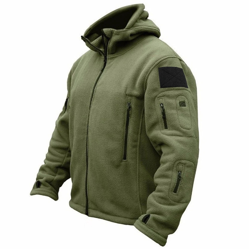 Men US Military Winter Thermal Fleece Tactical Jacket Outdoors Sports Hooded Coat Militar Softshell Hiking Outdoor Army Jackets 251017
