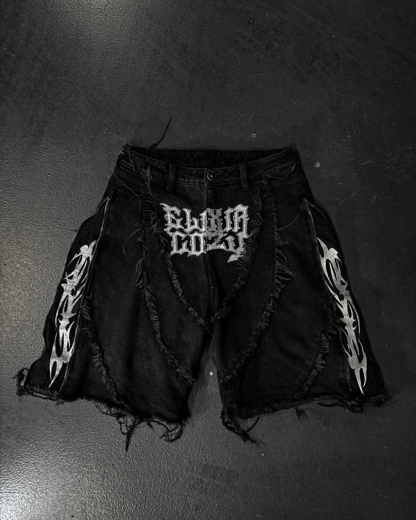 Fashion America Retro Street Zip Up Patchwork Baggy Jeans Men Y2k Stripe Embroidery Splicing Black Denim Pants Hip Hop Jeans Y251105