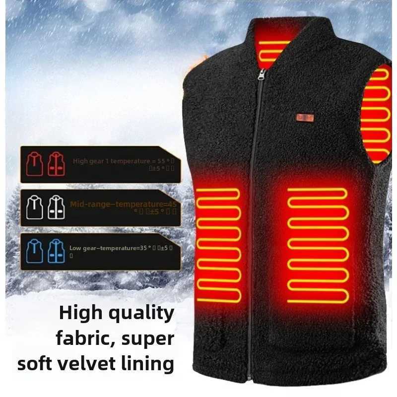 1 Pcs Winter USB Smart Heated Vest 3Speed Adjustable Temperature Rapid Heating Long Battery Life Outdoor Sport Trekking Cycling H251017
