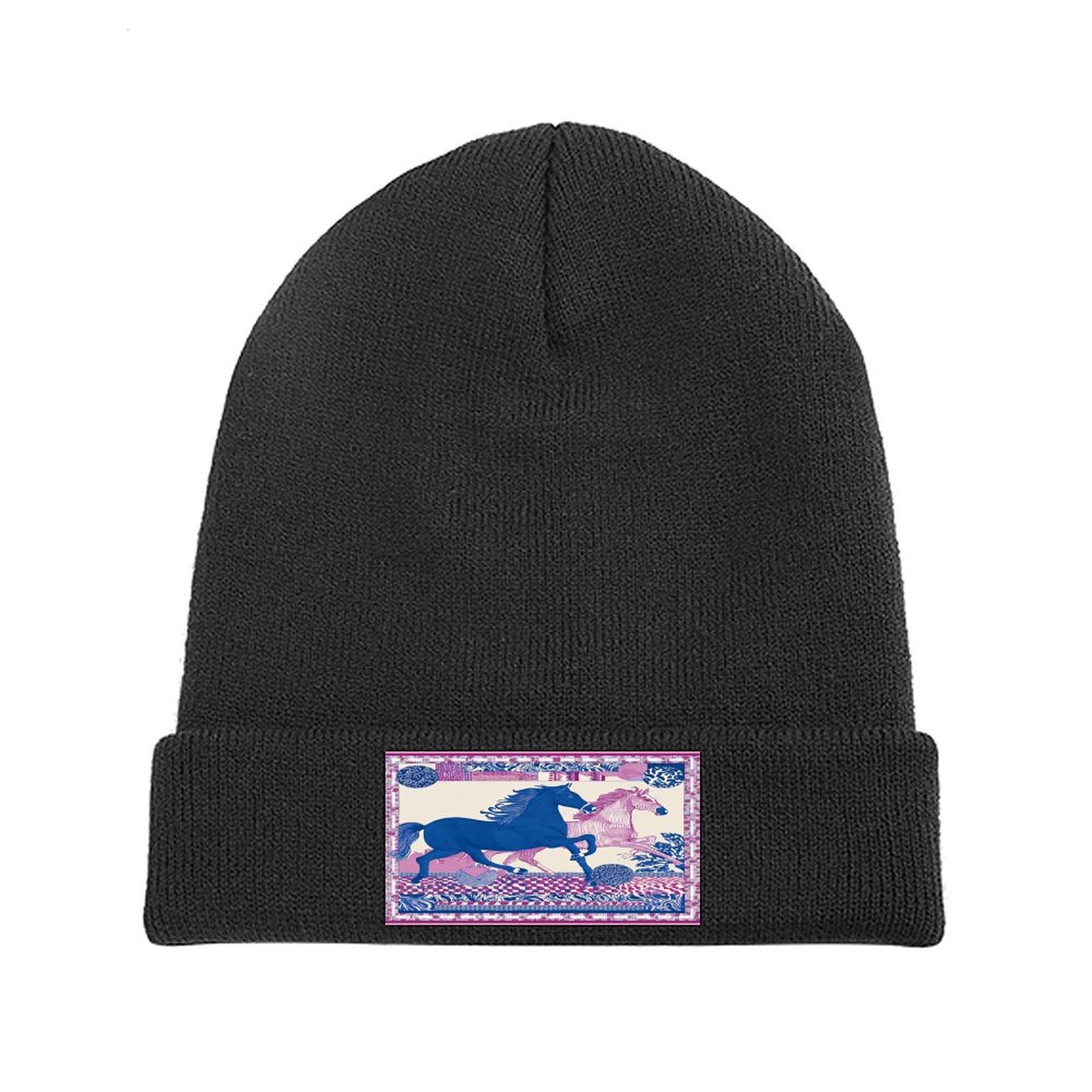 H Designer beanie hat beanie bonnet winter hat beanie luxury Horse striped pattern mens womens beanie winter skull cap bobble hat polo beanie H39