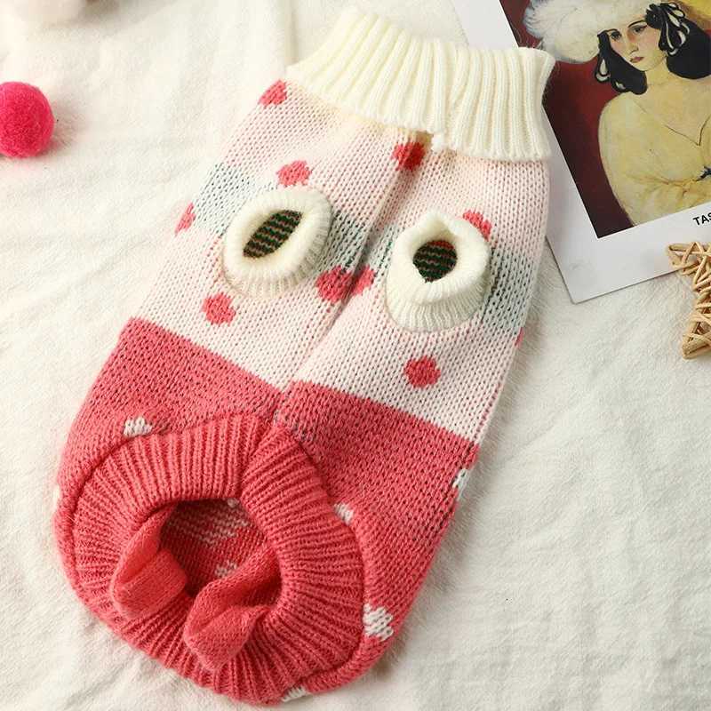 Puppy Cat Sweater Winter Warm Dog Clothes For Small Medium Dogs Chihuahua Dachshund Coat French Bulldog Yorkie Poodle Pet OutfitW251017