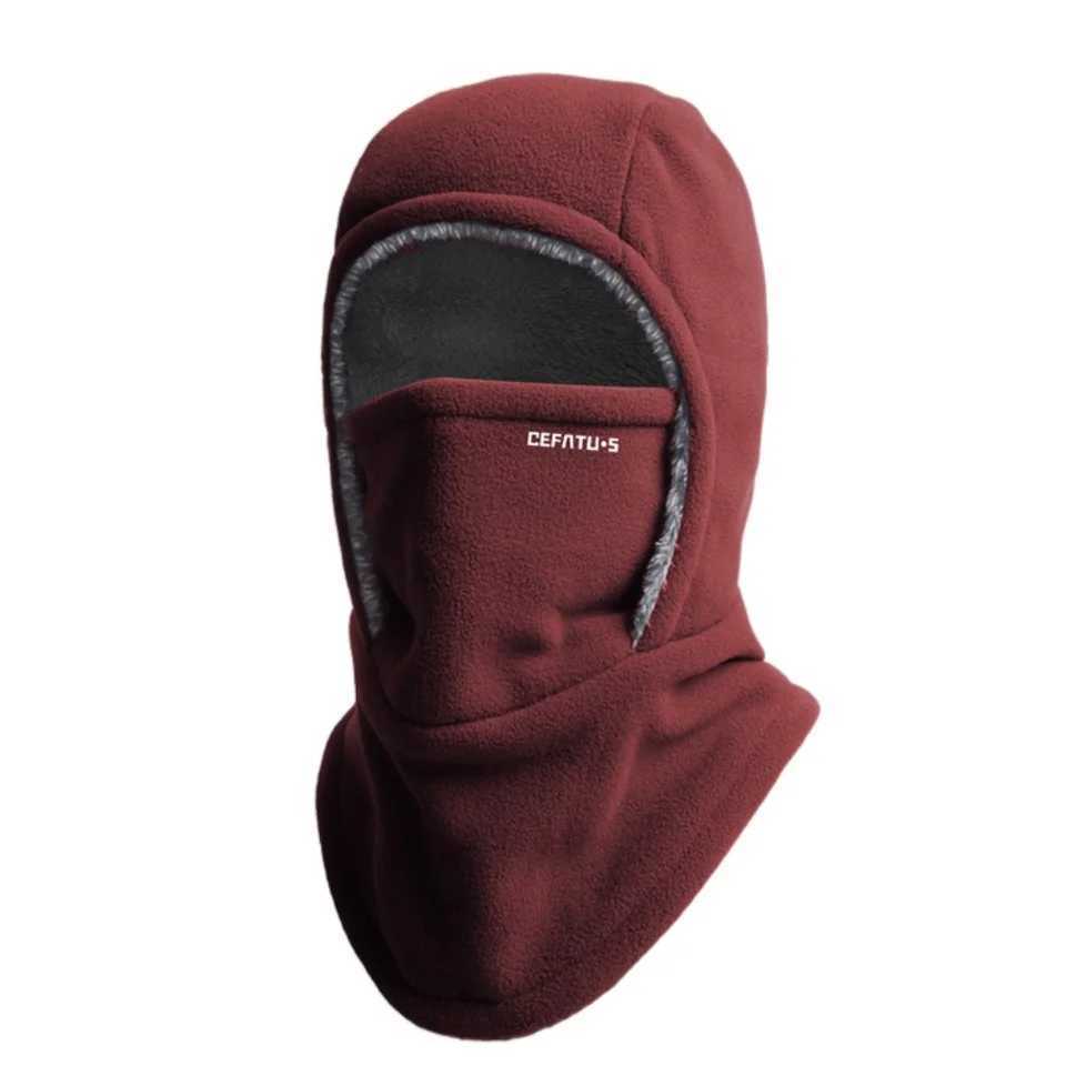 Fleece Balaclava Cycling Cap Coldproof Windproof Warm Hood and Hat Thicken Thermal Ski Windproof Cap Women Men H251017