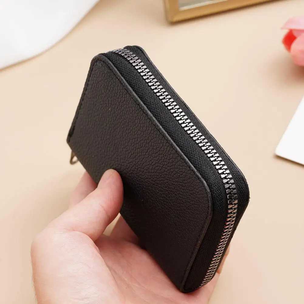 ID Cards Holders Bank Credit Bus Cards Cover Anti Demagnetization Coin Pouch Wallets Bag Business Zipper Card Holder OrganizerW251017