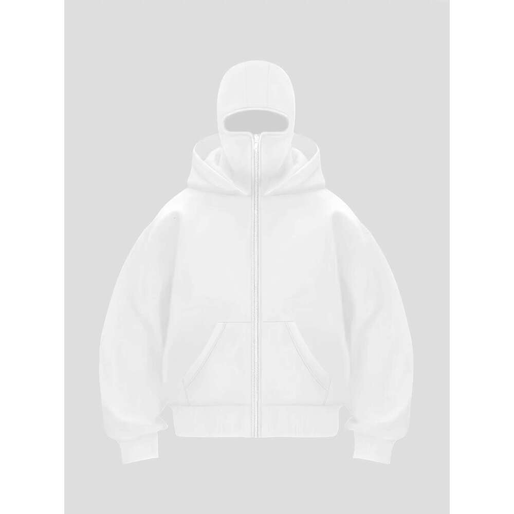 Men's Heavyweight Hooded Sweatshirt - Full-Zip Pullover Hoodie With Front Zipper Closure, Hine Washable Winter Hoodie, Wear, Sporty Style, Comfor