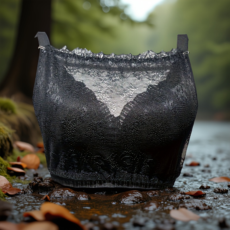 3PCS Lace Cleavage Cover Up Women Camisole Elastic Band Easy Clip-On Camisole Bras Insert Wrapped Chest Protection Covering Tube Top