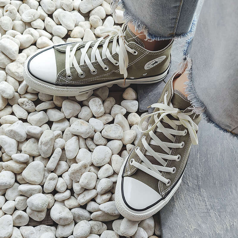 Three Times Vulcanized new Canvas High Top Casual Shoes Korean Version Versatile Student Sneakers Men's Couple Style