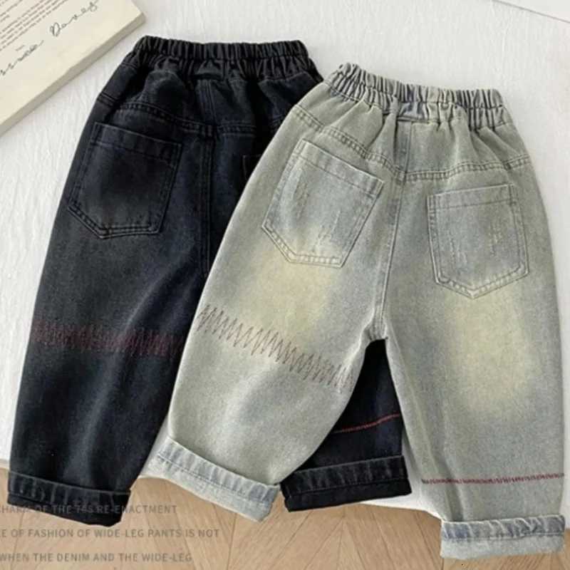 Boys Jean Pants Long Trousers Denim 2025 Graceful Spring Autumn Babys Kids Teenagers High Quality School Childrens ClothingT251017