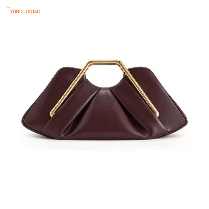 Autumn and winter new designer bag luxury handbag new evening fashion cloud bag pleated armpit bag women's shoulder bag