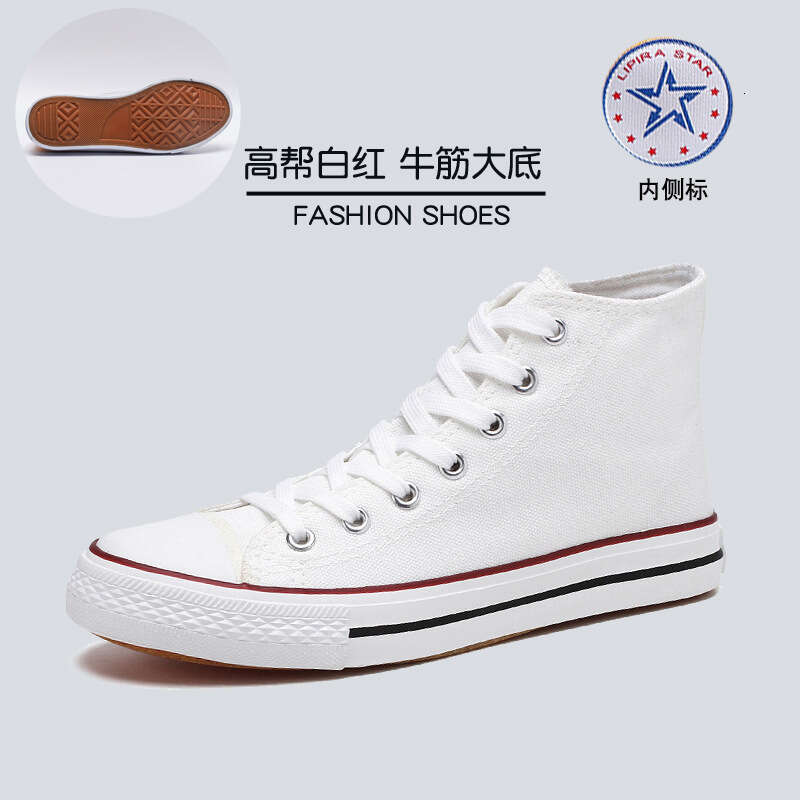 Spring High-Top Canvas Men's All-Black Classic Sneakers Breathable Student Casual Shoes new Korean College Style