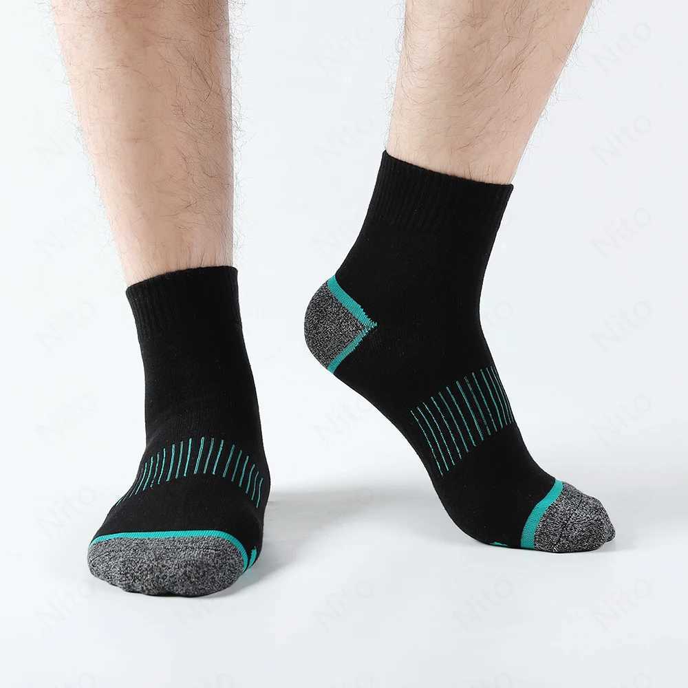 High Quality Lot Mens Socks Casual Breathable Run Sports Socks 5 Pairs Male Cotton Socks Winter Black Socks Men Large size3845 C251017