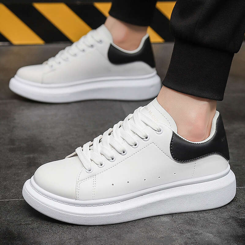 Spring And Autumn Men's Couple Sneakers Korean Versatile Thick Sole Height Increasing Internet Celebrity Same Style White Trendy Sports new Shoes