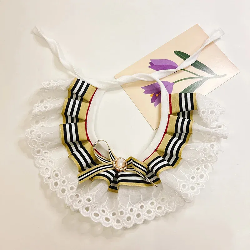 Cute Cat Collar Cat Necklace with Lace Bow Collar Pet Collar Comfortable to wear Suitable Pet Accessories