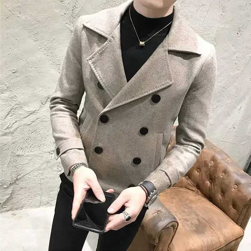 Winter Sales Of Man Coat Spring Autumn Wool Blends Jacket for Men Clothing Fashion 2024 Aesthetic Trendy Harajuku Joker Casual Z250918