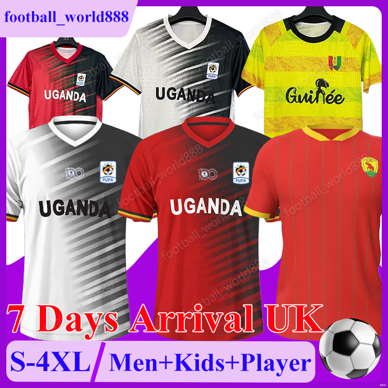 2025 Uganda Guinea Soccer Jerseys OKELLO MATO GUIRASSY OMEDI TRAORE National Football Team MUTYABA CISSE 24 25 Football Shirts MORLAYE.S football kits Men Kit Sets