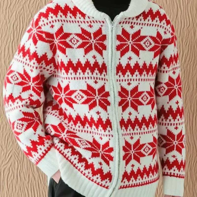 2025 Fall Winter Christmas Vintage Cardigans Mens Knitting Long Sleeve Zipup Sweater Jackets For Men Vintage Knit Sweatercoats J251017