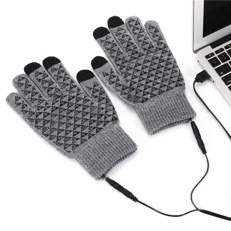 Usb Gloves Usb Electric Heating Gloves Winter Warm Temperature Control Touch Screen Office Outdoor Skiing Cycling Antislip H251017
