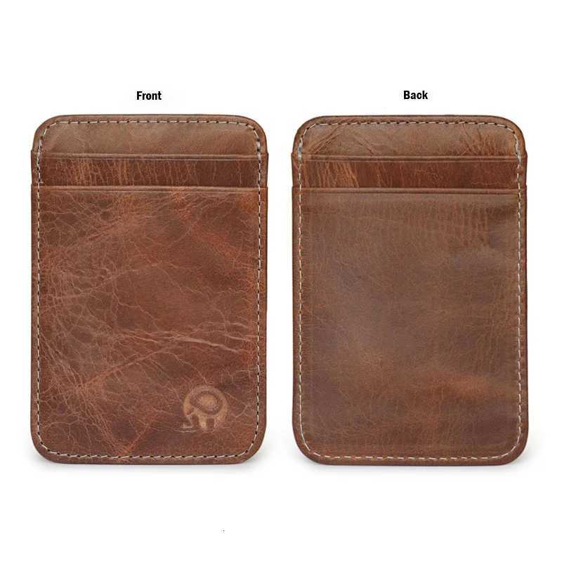 5 Card Holder Genuine Leather Credit Card Holder Porte Carte Bancaire Coe Leather Cardholder Card Case WalletsW251017
