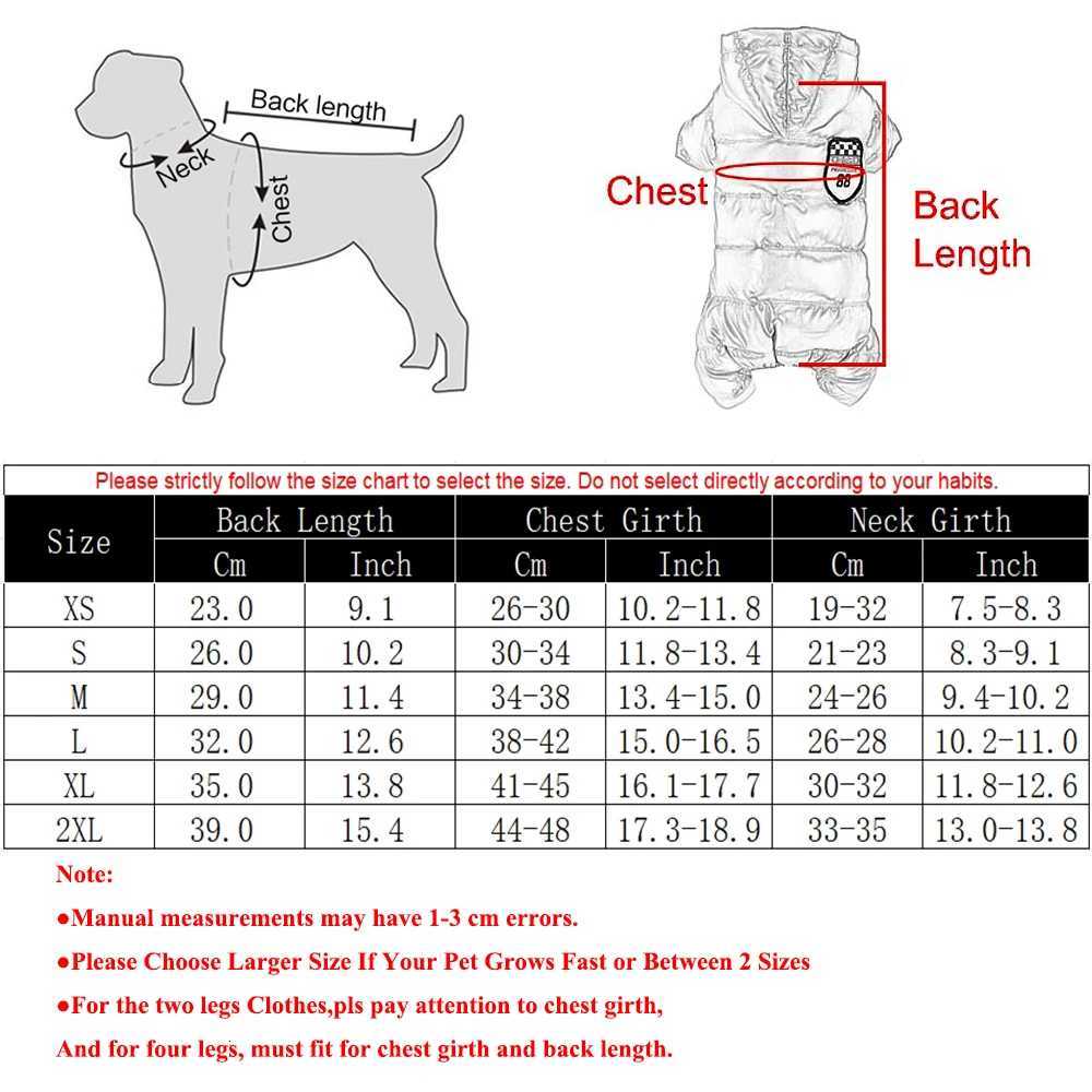 Winter Warm Dog Hooded For Small Medium Dogs Outdoor Windproof Puppy Jumpsuit Waterproof Pets Coat Chihuahua Bulldog Pug OutfitsW251017