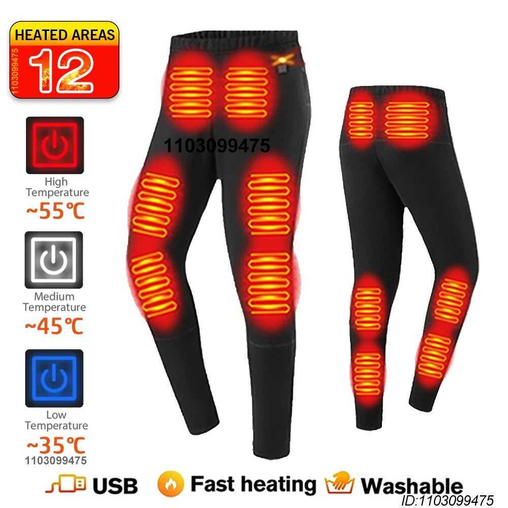 28 Areas Heated Underwear Hiking Shirts Skiing Suits Tops Pants Men Women Thermal Underwear USB Heating Jacket Winter Clothing H251017