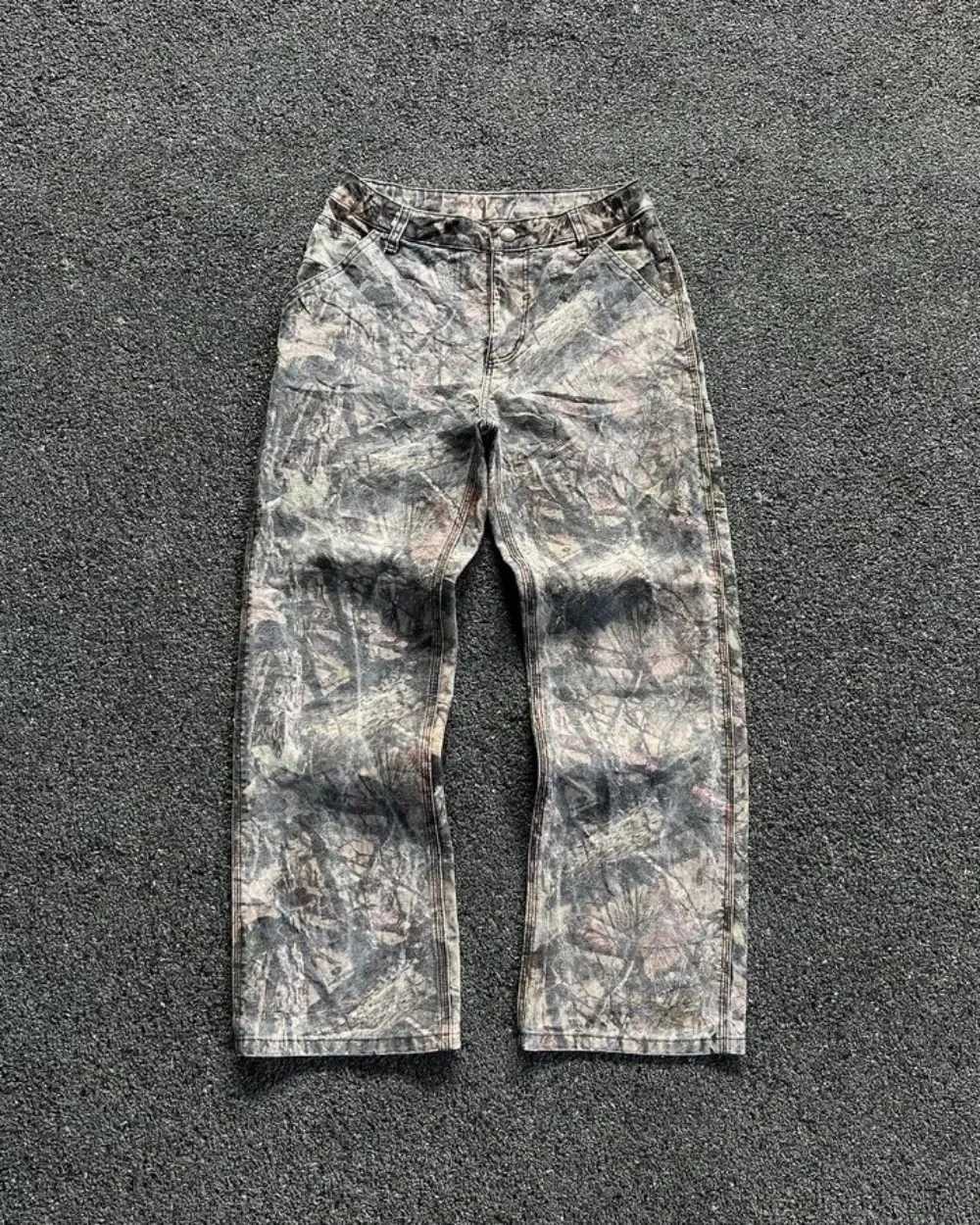 Y2k Camouflage Jeans Men Clothing New Harajuku Hip Hop Retro Oversize Denim Pants Fashion Straight Leg Wide Leg Jeans Streetwear Y251105