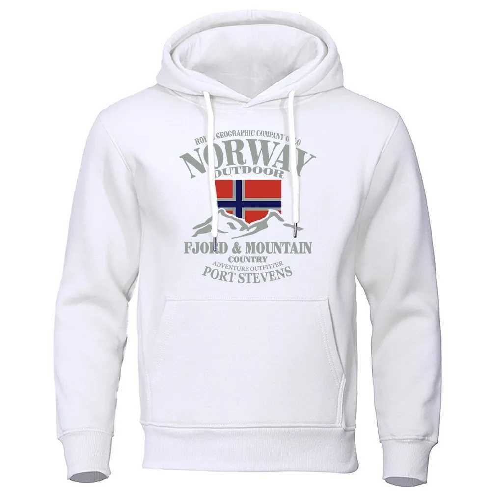Cross border ecommerce Norway Fjord Mountain hooded sweatshirt for men and women printed hoodie for autumn and winter loose o Z251017