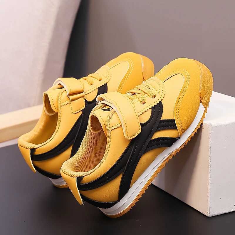 Autumn Yellow Toddler Shoes Boys Hook Loop Lightweight Sneakers Girl Low Cut Running Shoes Kids Trainers zapatillas de deporteT251017