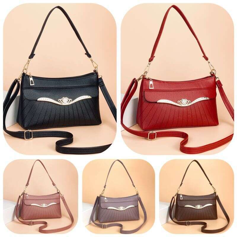 Guangzhou Hengli Middle-aged Mom Casual Elegant Versatile Single Shoulder Crossbody Women's Bag Large Capacity Handbag