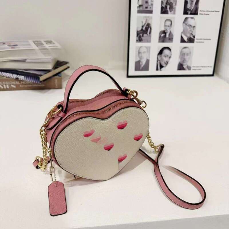 Women's Bag Retro Bag Core Handbag Girl Purse Designer Clutch Bag Box Heart Old Flower Color Handbag Shoulder Bag 1017