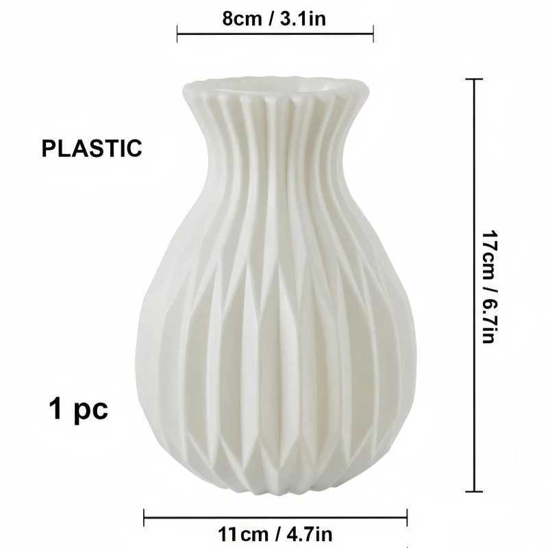 1piece creative vase Ins style light luxury highend spiral plastic home decoration living room flower arrangement decoration C251017