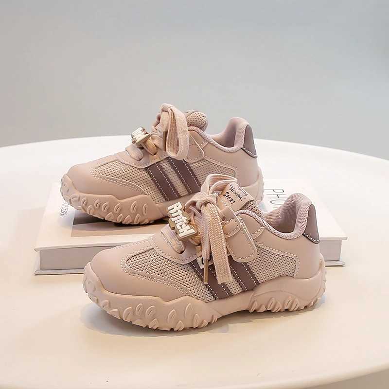 Childrens De Training Shoes 318 Years Old Beige Breathable Boys Girls Single Shoes Four Seasons Soft Nonslip Kids SneakersT251017