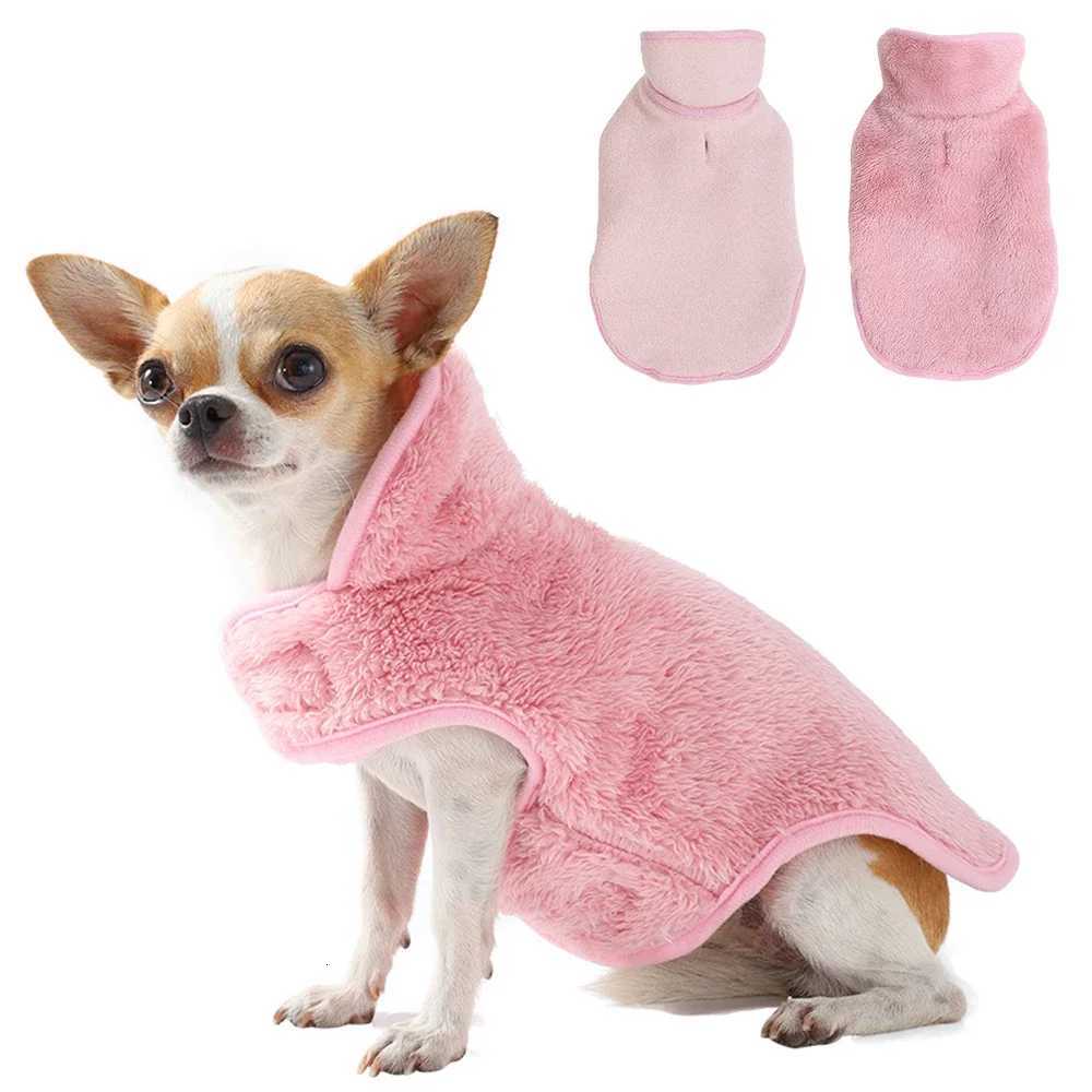 Warm Dog Coat Adjustable Reversible Clothing Fleece Puppy Autumn Winter Vest Costume For Small Medium Dogs Chihuahua YorkshireW251017