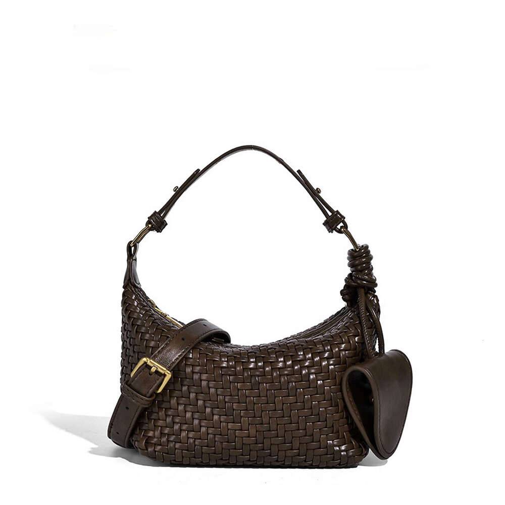 2025 New High-end Hand-woven Lunch Box Fashionable Single Shoulder Crossbody Handheld Bento Bag