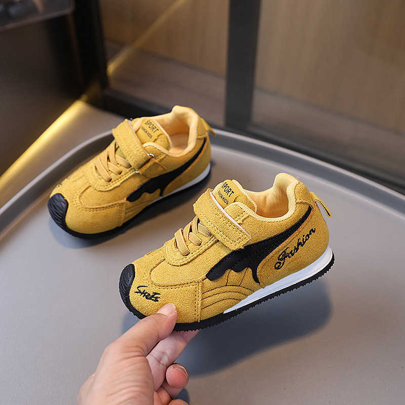 Childrens Shoes Autumn New Style Kids Sports Shoes Boys Sneakers Girls Velcro School Shoes Toddler Soft Sole Casual Shoes W251017