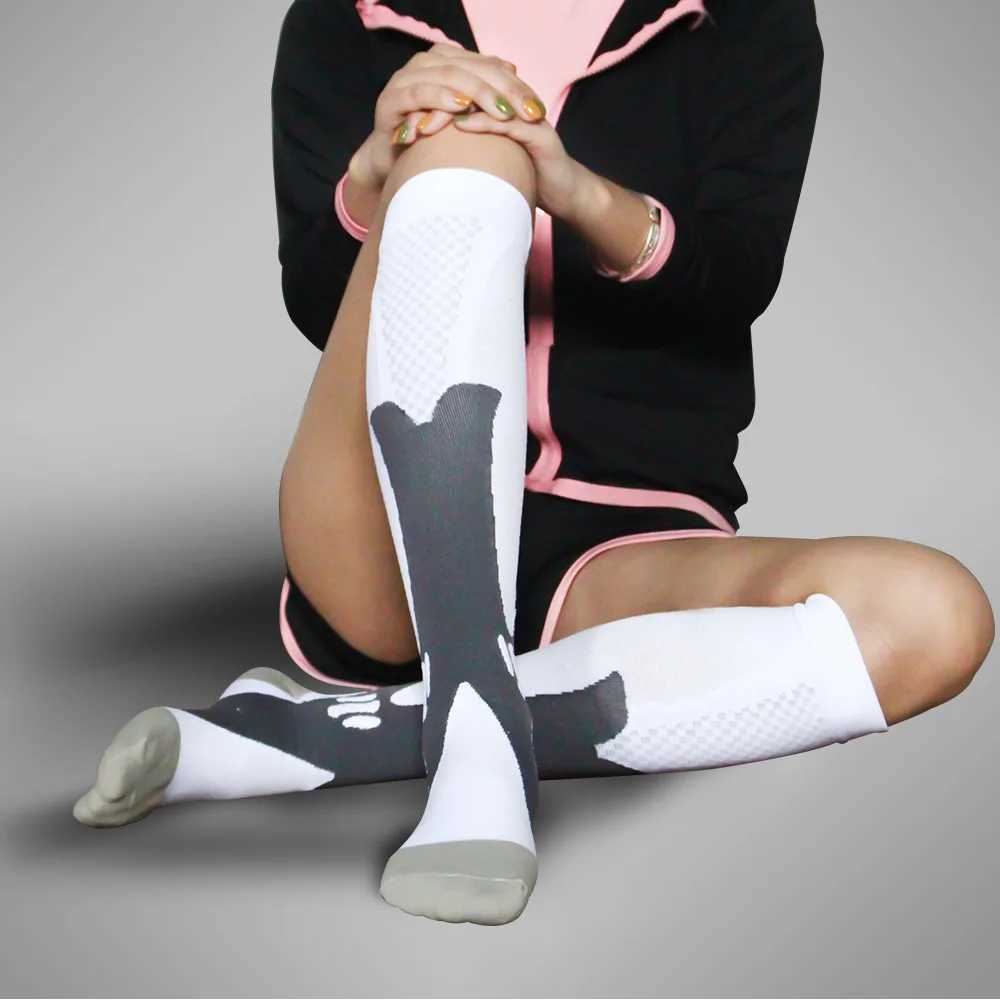 Compression Socks Medical Varicose Veins Men Sports Socks Outdoor Cycling Running Tourism Elastic Socks Knee Blood Circulation C251017