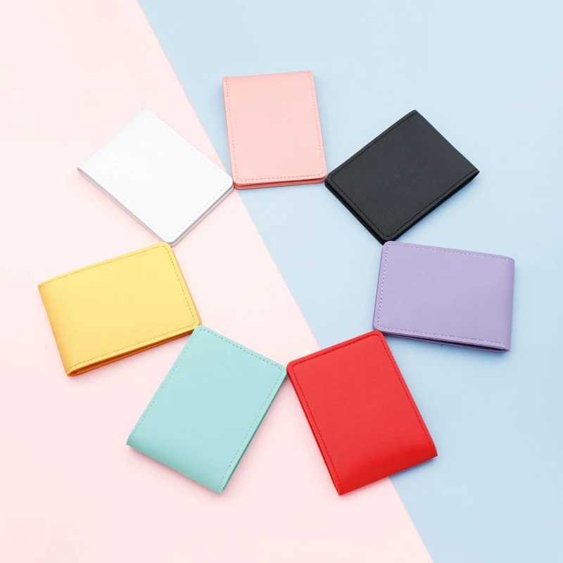 1Pc Pu Leather ID Credit Card Holder Fashion Womens 2 Slot Card Case Ultrathin Men Purse Wallet Passort Drivers License CoverW251017