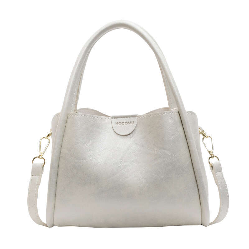 2025 Fashion Korean Version Simple Elegant Handheld Bucket Casual Versatile Shoulder Crossbody Women's Bag