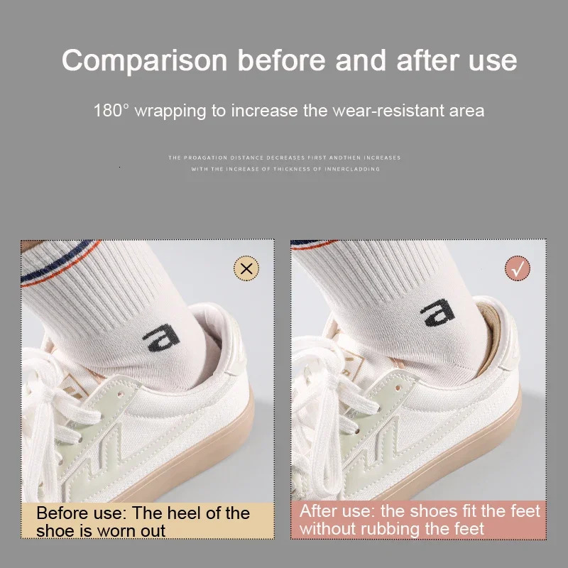 1Pair Heel Stickers Heel Protectors Sneakers Size Insoles Antiwear Feet Shoe Pads Adjust Size Heel Cushion Inserts 251011
