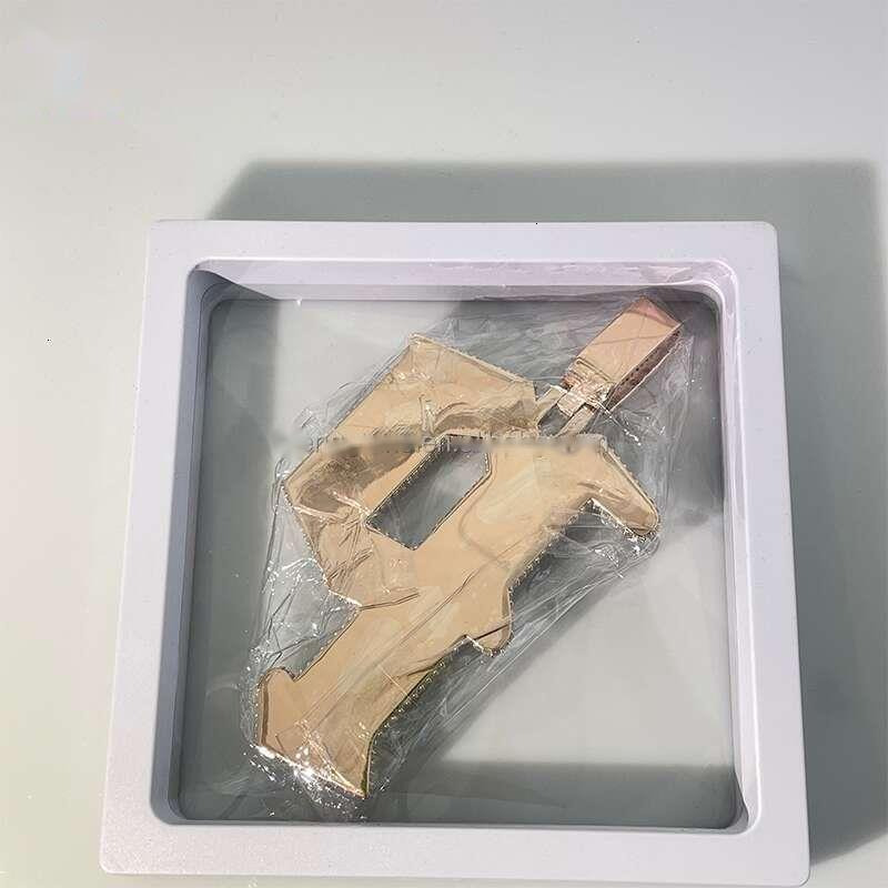 Customized Sliver Hip Hop VVS Moissanite Diamond Charm Necklace P Letter Pendant