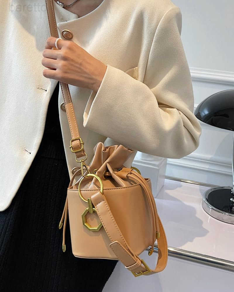 Casual Bucket Bag Trendy Crossbody Bags For Women Vegan Leather Handbags Elegant Clutch Purses Womens Evening Bag Z251016