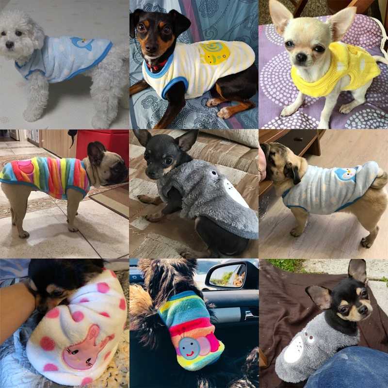 Cute Dog Clothes Winter For Small Medium Dogs Cat Soft Fleece Warm Dog Coat Jacket For Puppy Chihuahua Yorkies Pets Sweater VestW251017