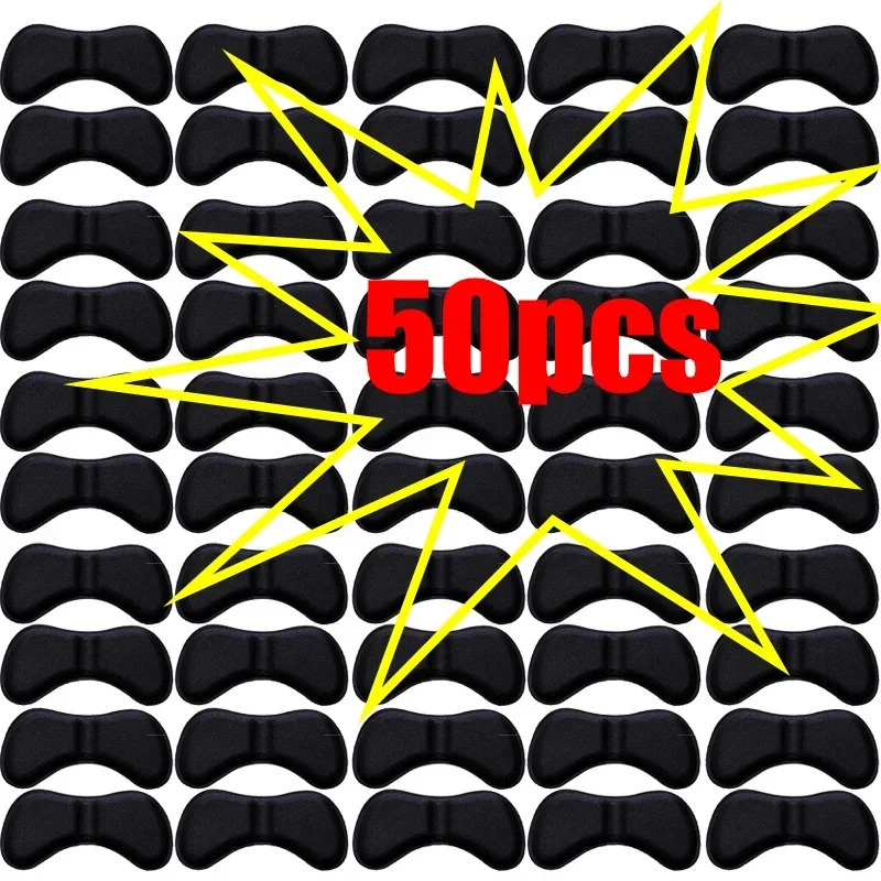 50 pcs Heel Insoles Patch Pain Relief Antiwear Cushion Pads Feet Care Heel Protector Adhesive Back Sticker Shoes Insert Insole 251011