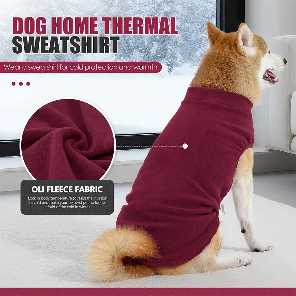Warm Fleece Dog Clothes Winter Dogs Sweater Pajamas Super Soft Dogs Home Indoor Clothes For Medium Large Dogs Pet ClothingW251017