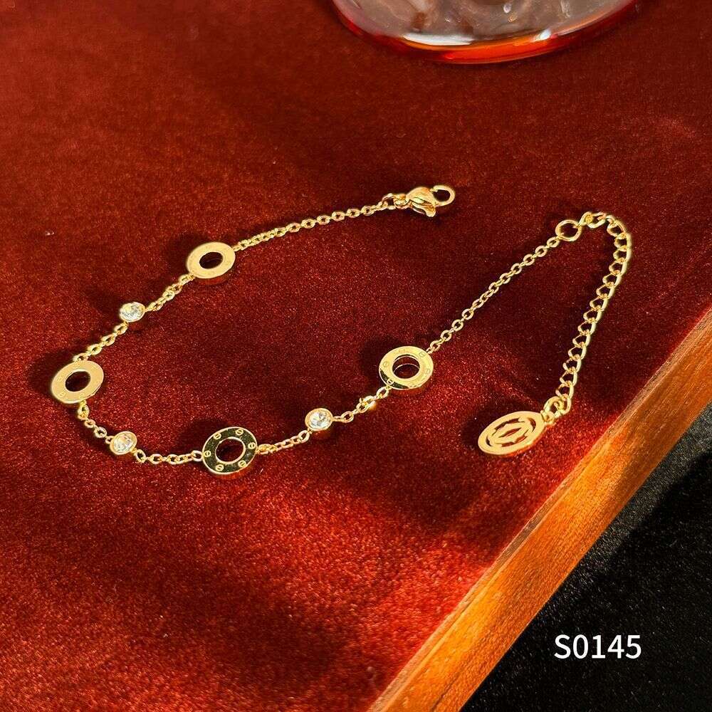 Full Titanium Steel Elegant Round Nail Bracelet Ins Light Niche High-end Accessories Direct ddmypluto