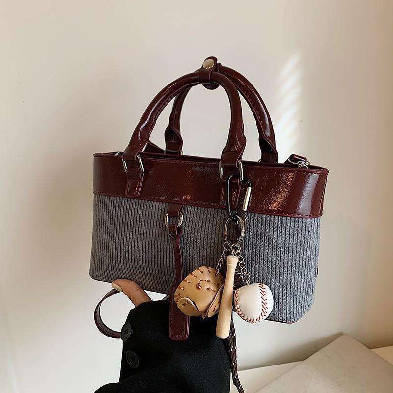 Super Popular Niche Color-Block Women 2024 New Autumn Winter Versatile Crossbody Fashion Handbag for Going Designer Bags Out Small Tote Bag