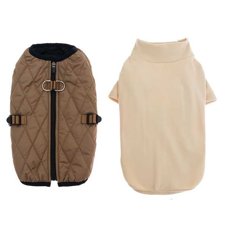 2pcsset Winter Warm Pet Clothes Puppy Clothing Dog Coat with Sweatshirt Pet Costumes Jacket For Small Dogs Chihuahua Outfits D251017