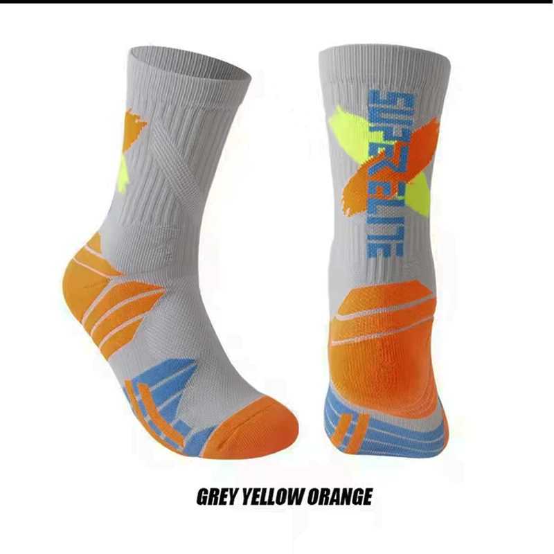 Mens High Tube Professional Practical Basketball Socks Contrast towel bottom thickened shock absorption Women football Socks C251017