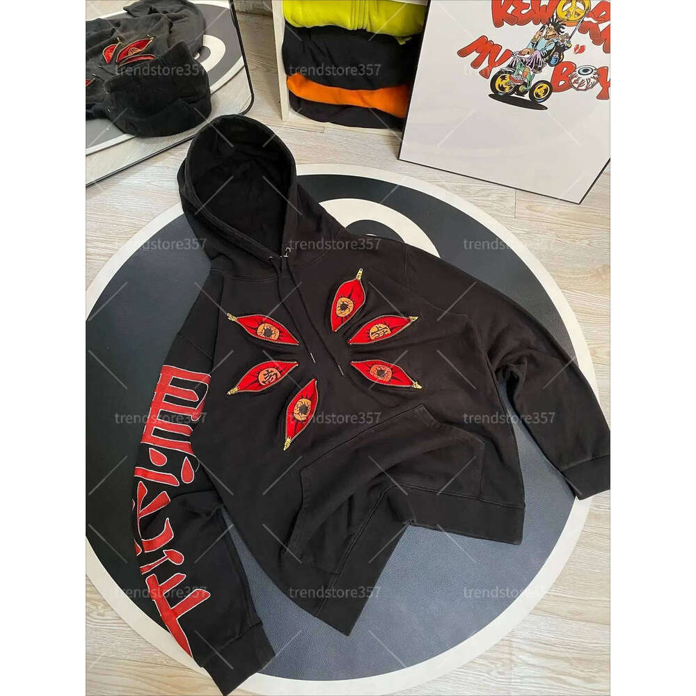 Cool Design Multi Zipper Hoodies Hip Hop Anime Hoodie Y2k Oversized Sweatshirts Haruku Punk Casual Streetwear Men Clothing