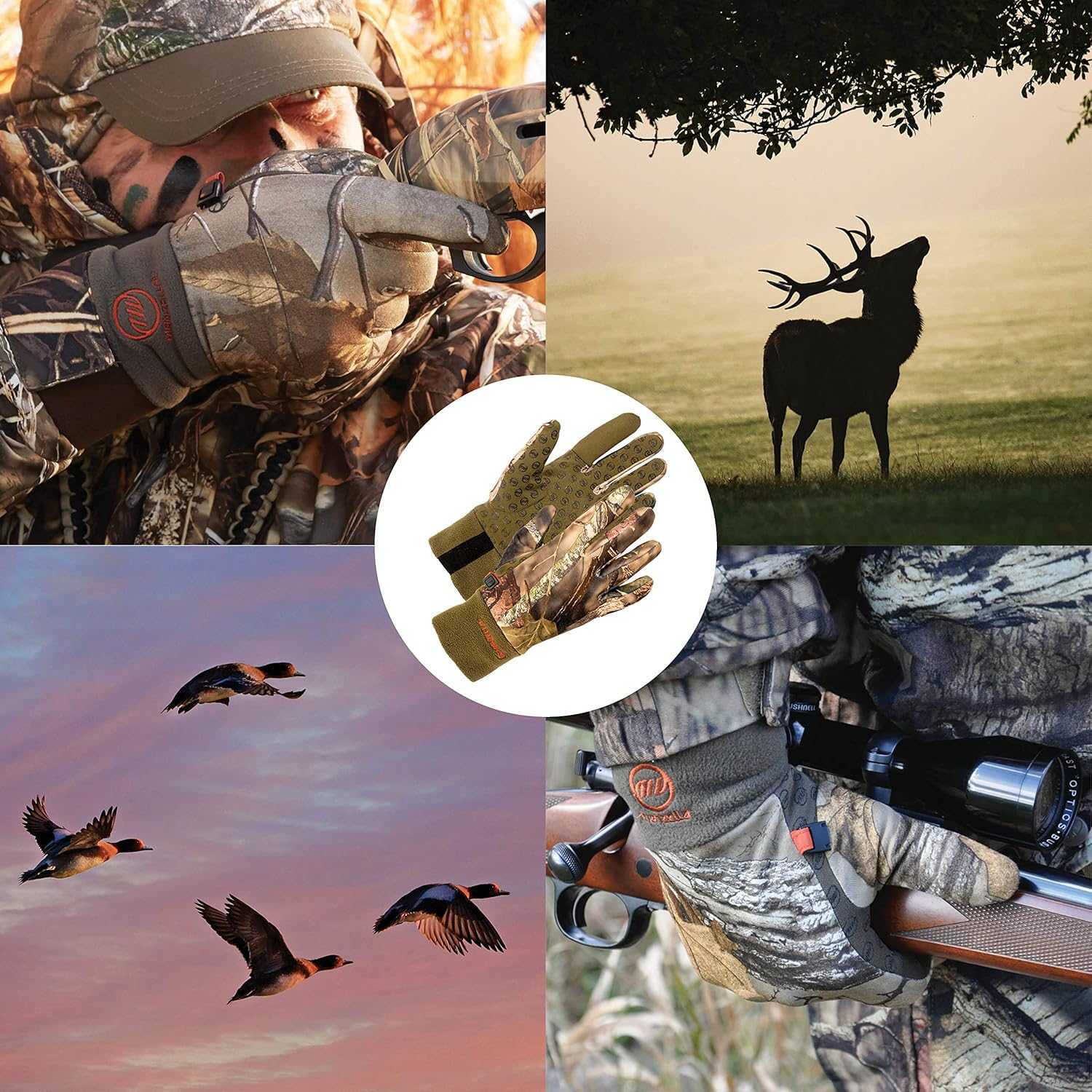 Mens Ranger Lightweight Fleece Cold Weather FormFitting Hunting Gloves Z251017